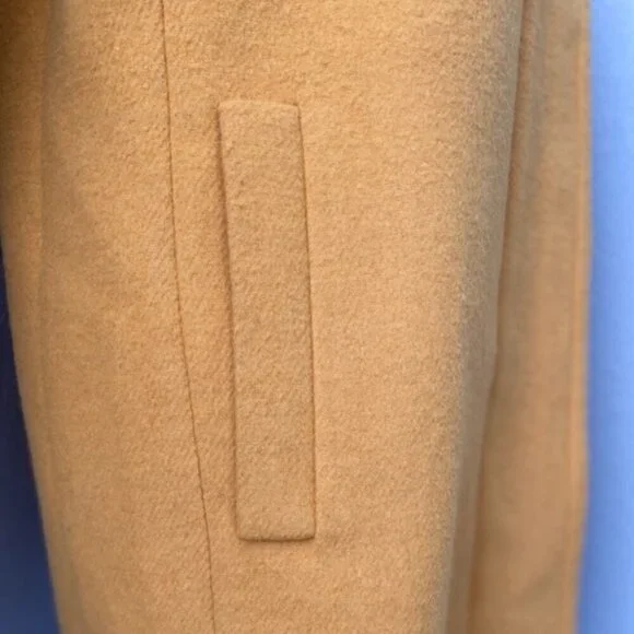 J.CREW Ochre Mustard Yellow Wool Blend City Coat Jacket Sz 4 - Picture 9 of 15